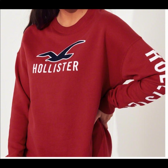 Female Oversized crewneck Hollister sweater - Picture 4 of 5
